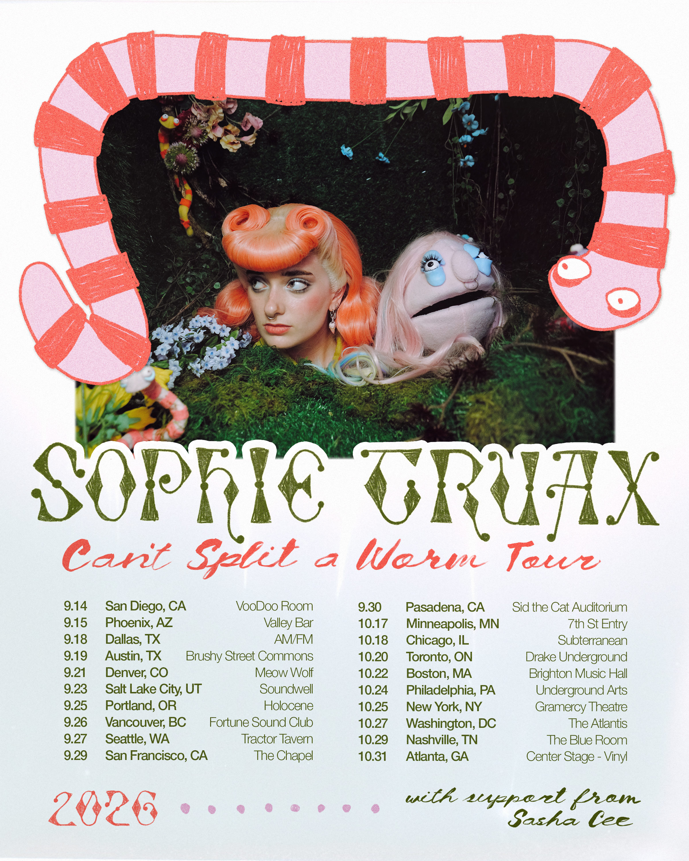 Can't Split a Worm Tour - VIP Packages - Tier 2 - Come Soundcheck with Me!