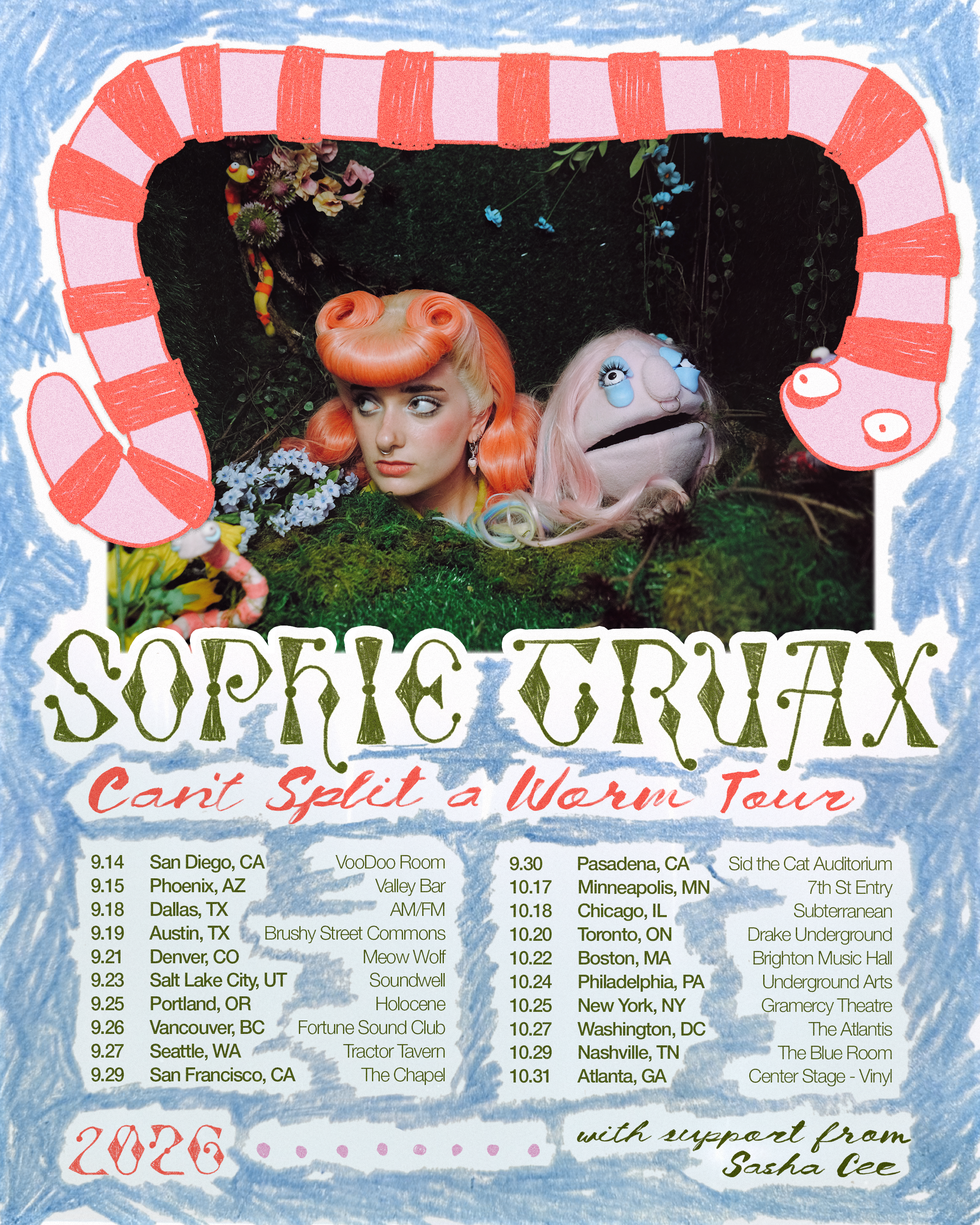 'Can't Split a Worm' Tour VIP Packages - Tier 1 - Make a Puppet with Me!